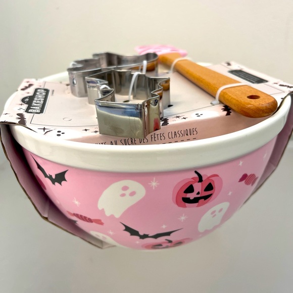 Homegoods Holiday New Halloween Pink Pumpkin Mixing Bowl